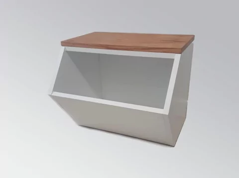 CUBO JUGUETERO CON TAPA EN PARAISO