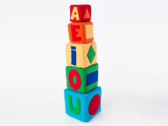 CUBOS APILABLES X 5 VOCALES Y FORMAS