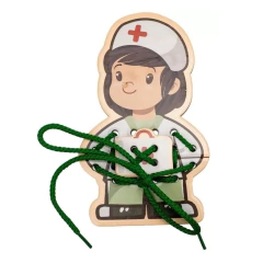 JUEGO ASOCIAR Y ENHEBRAR - OFICIOS - comprar online