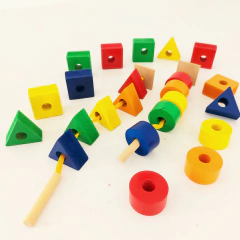 FIGURAS GEOMÉTRICAS para enhebrar (30 UNIDADES)