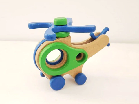 HELICÓPTERO de madera