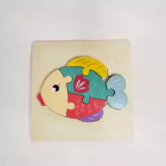 ROMPECABEZAS MADERA CON RELIEVE 15x15cm - tienda online