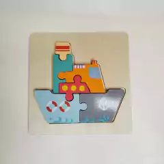 ROMPECABEZAS MADERA CON RELIEVE 15x15cm - comprar online