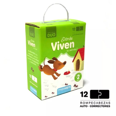 ROMPECABEZAS DÚO: ¿DONDE VIVEN?