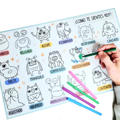 INDIVIDUALES PARA COLOREAR REUTILIZABLES en internet