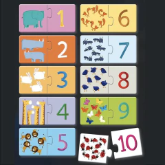 LIBRO + 10 ROMPECABEZAS LOS NÚMEROS - Tienda de Cositas