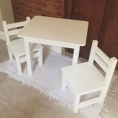 Imagen de MESA cuadrada + 2 sillas