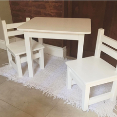 MESA cuadrada + 2 sillas en internet