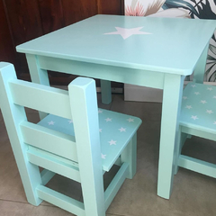 MESA cuadrada + 2 sillas - Tienda de Cositas