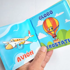 LIBRITO de baño bebes VEHÍCULOS (10x10) - tienda online