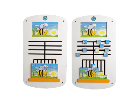 PANEL DE PARED CON ROMPE CABEZAS