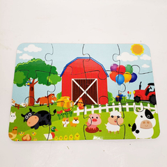 ROMPECABEZAS con cartuchera GRANJA 1 - comprar online