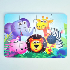 ROMPECABEZAS con cartuchera animales selva 5 - comprar online