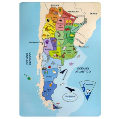 ROMPECABEZAS ARGENTINA encastrable de madera