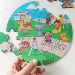 Imagen de ROMPECABEZAS CIRCULAR DOBLE Ciudad