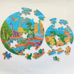 ROMPECABEZAS CIRCULAR DOBLE Dinosaurios en internet