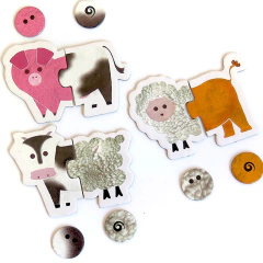 ROMPECABEZAS Mini Animales (rompecabezas / memo test / encastres) - comprar online