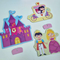 LIBRO + ROMPECABEZAS - LAS PRINCESAS (40 piezas) - tienda online