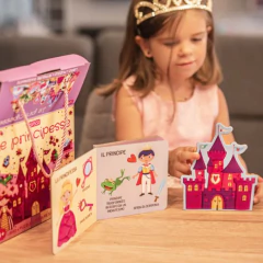 LIBRO + ROMPECABEZAS - LAS PRINCESAS (40 piezas)