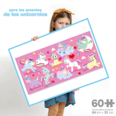 ROMPECABEZAS ON UNICORNIOS 60 PIEZAS - Tienda de Cositas