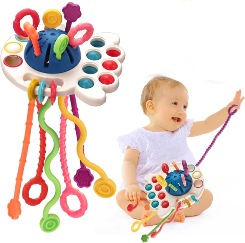 JUEGO SENSORIAL MULTIACTIVIDADES PARA BEBÉS 4 en 1 - comprar online