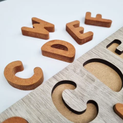 ENCASTRES ABECEDARIO MADERA en internet