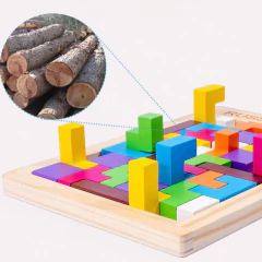 TETRIS + TANGRAM + ENCAJE NUMÉRICO (JUEGO DIDACTICO 3 en 1) - Tienda de Cositas