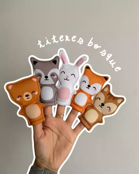 TITERES DEDO ANIMALES DE BOSQUE - comprar online