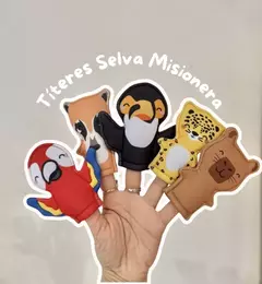 TITERES DEDO ANIMALES DE SELVA MISIONERA - comprar online