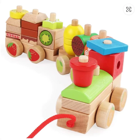 TREN DE ARRASTRE Y ENCASTRES MADERA - comprar online
