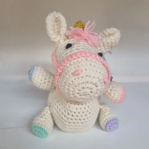 PELUCHE TEJIDO UNICORNIO - comprar online