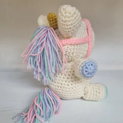 PELUCHE TEJIDO UNICORNIO - Tienda de Cositas