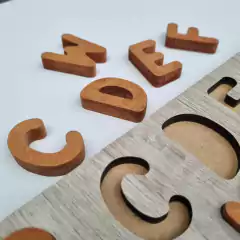 ENCASTRES ABECEDARIO MADERA