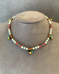 Choker Felicità Pérolas