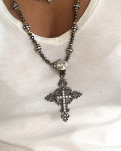 Pingente Crucifixo Strass - comprar online