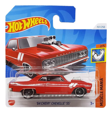 Vehiculo Auto Hot Wheels A Escala 1:64 64 Chevy Chevelle Ss