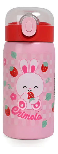 Botella Cute Acero Inoxidable Termica Chimola 350 Ml Bunny