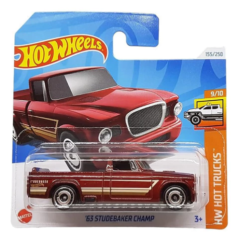 Vehiculo Auto Hot Wheels A Escala 1:64 63 Studebaker Champ