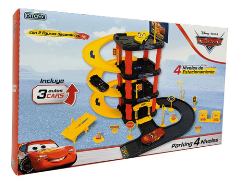 Parking Estacionamiento 4 Niveles Disney Cars Ditoys -lanus