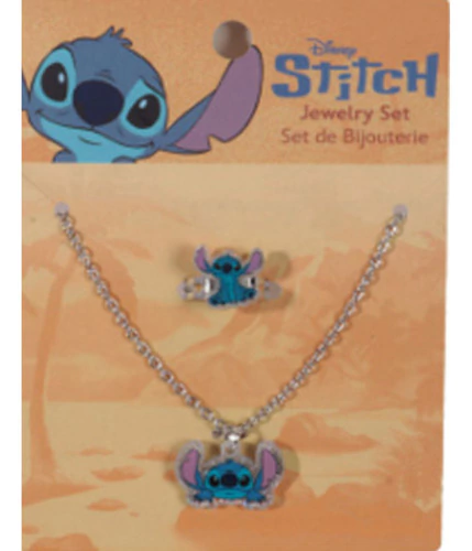 Set De Bijouterie Collar Y Anillo Stitch Clandy Dls7317