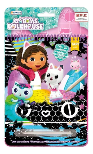 Libro Para Colorear Scratch Wow Gabby Dollhouse Tapimovil