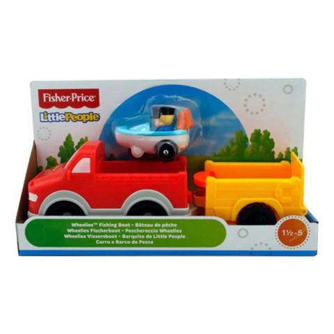 Little People Camioneta Con Trailer Y Bote Fisher Price