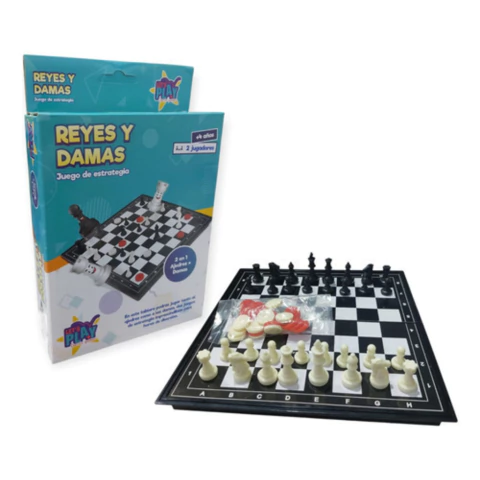 Juego De Mesa Reyes Y Damas Mini Ajedrez Lest Play Ikgame006