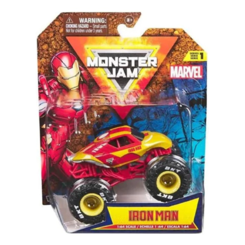 Monster Jam Monster Truck Marvel Iron Man A Escala 1:64