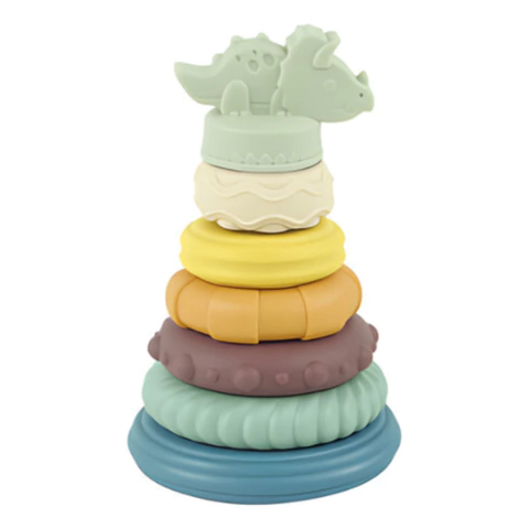 Juego De Encastre Apilando Animales 7 Piezas