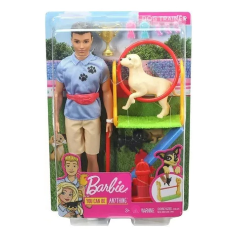 Barbie Ken Entrenador De Perros Mattel Gjm34 Lanus