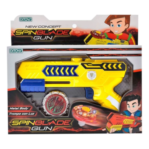 Pistola Lanza Trompo Spin Blade Gun Con Luz Ditoys - Lanus