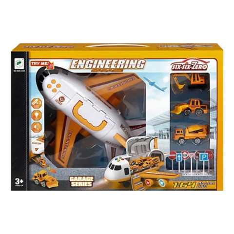 Avión Construcción Garage Con Autos Luz Y Sonido Lanus