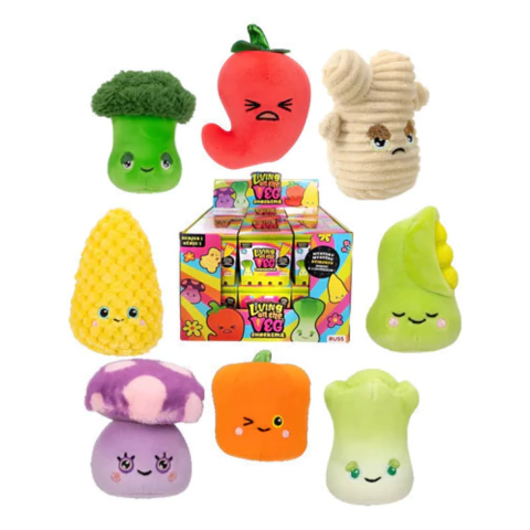 Peluche Sorpresa Vegetal Kawaii Living On The Veg 8cm Wabro