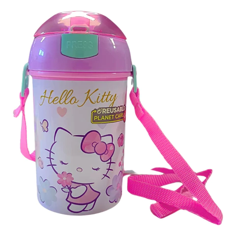 Botella Escolar Hello Kitty Cantimplora Infantil 450ml Popup